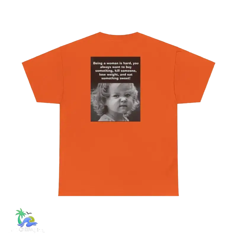 Unisex Heavy Cotton Tee women meme tee - Orange / S - T-Shirt