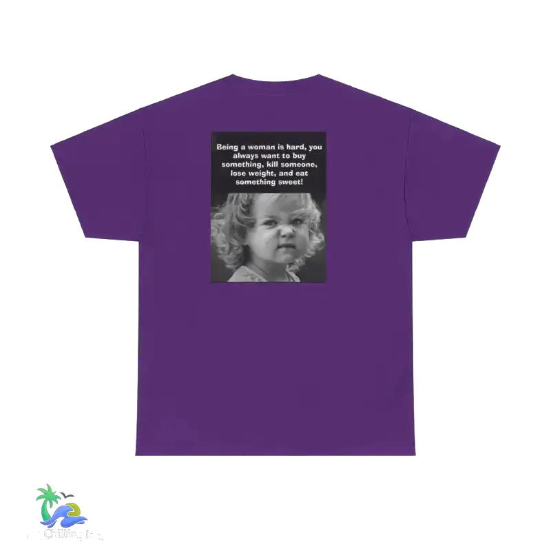 Unisex Heavy Cotton Tee women meme tee - Purple / S - T-Shirt