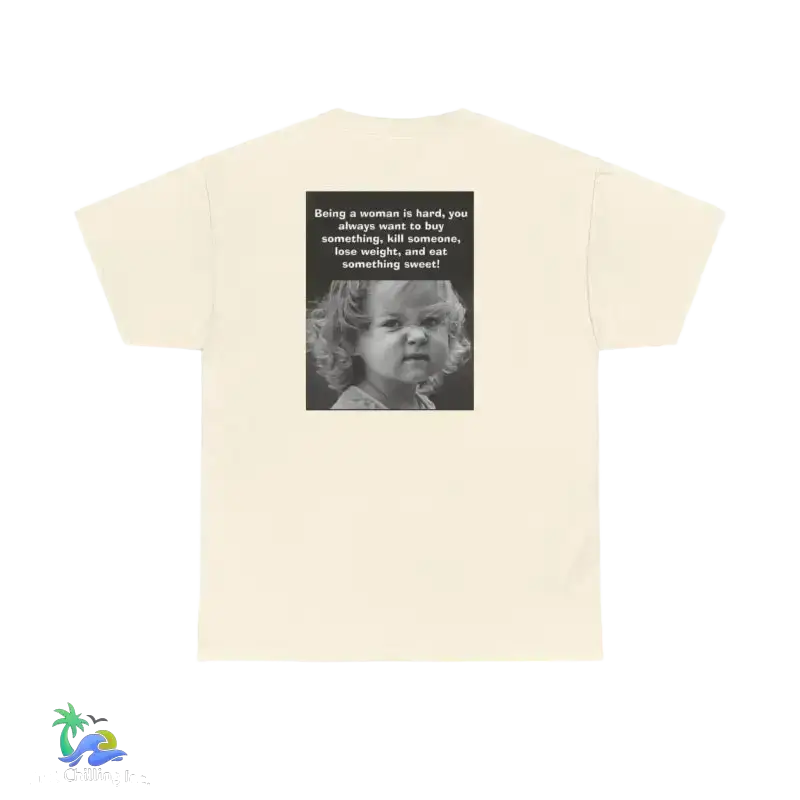 Unisex Heavy Cotton Tee women meme tee - Natural / S - T-Shirt