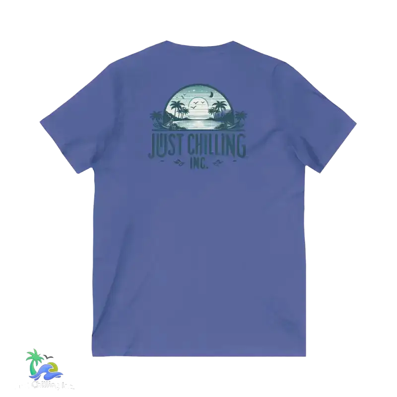 Unisex Jersey Short Sleeve V - Neck Tee Just Chilling - Just Chilling Inc.Just Chilling Inc.