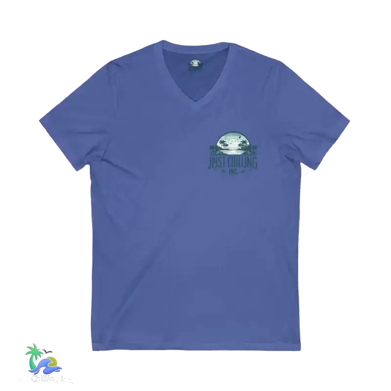 Unisex Jersey Short Sleeve V - Neck Tee Just Chilling - Just Chilling Inc.Just Chilling Inc.