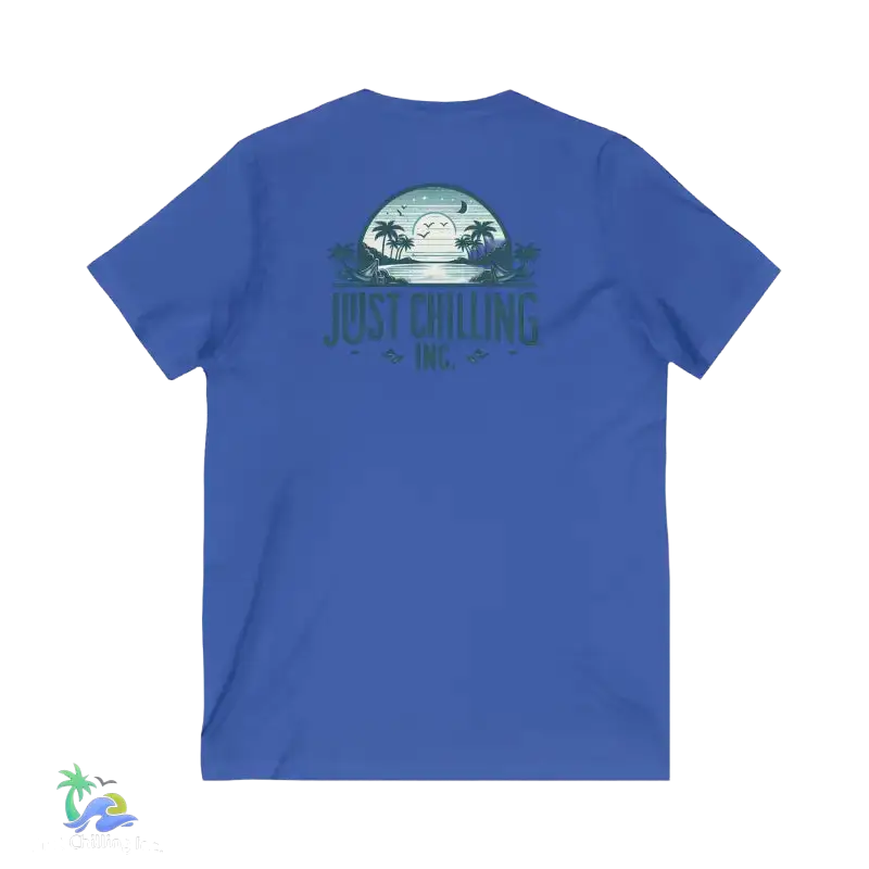 Unisex Jersey Short Sleeve V - Neck Tee Just Chilling - Just Chilling Inc.Just Chilling Inc.