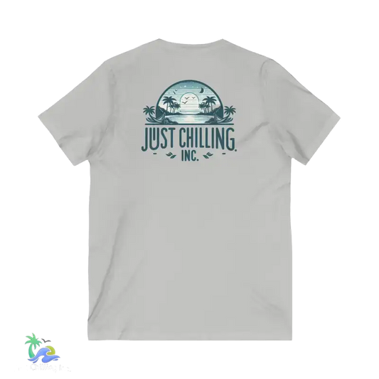 Unisex Jersey Short Sleeve V - Neck Tee Just Chilling - Just Chilling Inc.Just Chilling Inc.
