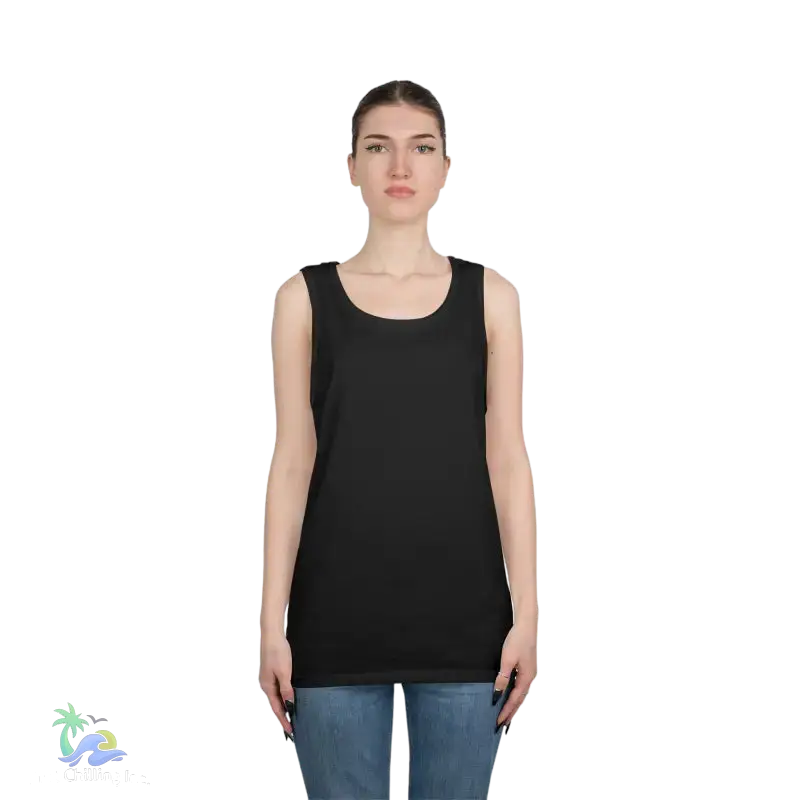 Unisex Jersey Tank - ’Just Chilling’ & Fishing Addiction Graphic Tee - Tank Top