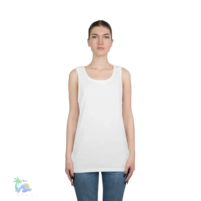 Unisex Jersey Tank - ’Just Chilling’ & Fishing Addiction Graphic Tee - Tank Top