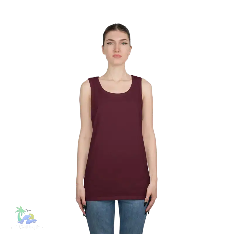 Unisex Jersey Tank - ’Just Chilling’ & Fishing Addiction Graphic Tee - Tank Top