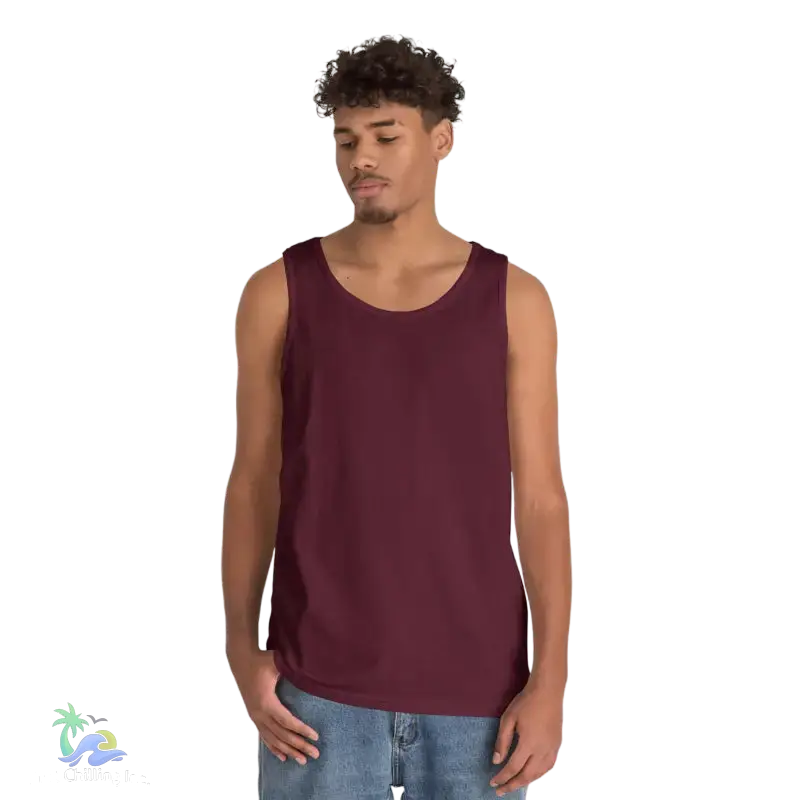 Unisex Jersey Tank - ’Just Chilling’ & Fishing Addiction Graphic Tee - Tank Top