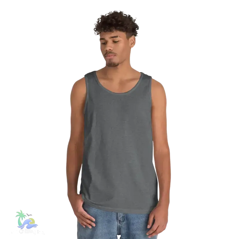 Unisex Jersey Tank - ’Just Chilling’ & Fishing Addiction Graphic Tee - Tank Top