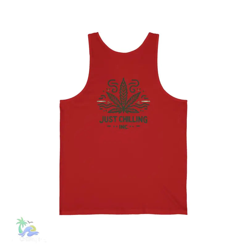 Unisex Jersey Tank Just Chilling Inc. Stoner Vibe - Tank Top