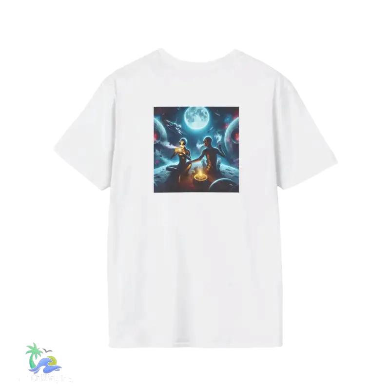 Unisex Stoner Alien Graphic Tee – Softstyle T - Shirt for Relaxed Vibes - Just Chilling Inc.Just Chilling Inc.