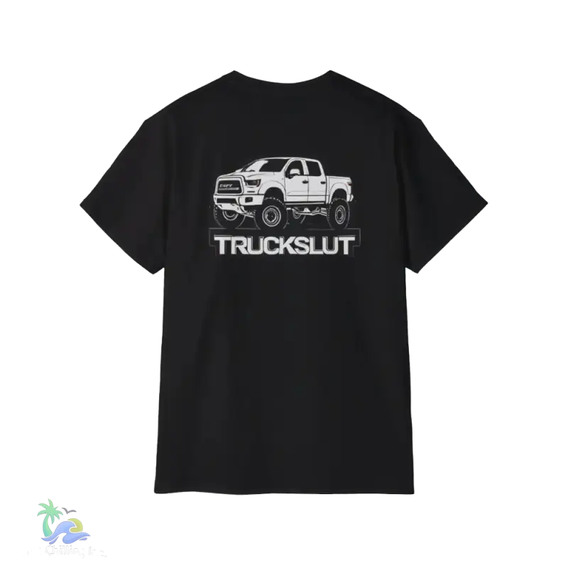 Unisex Truck Sl** humorous tee - Black / S - T-Shirt