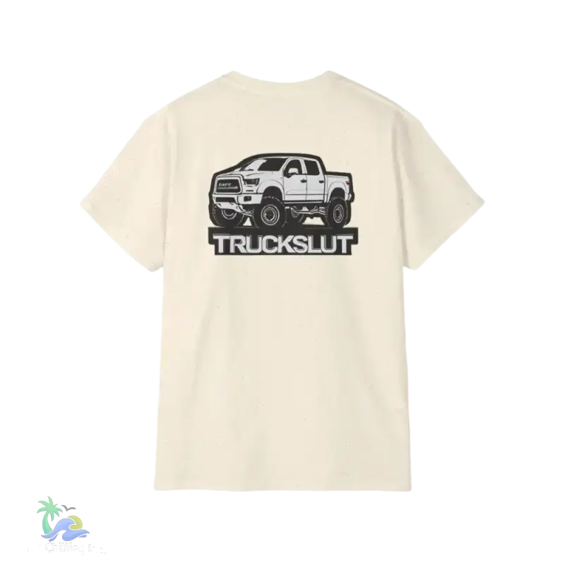 Unisex Truck Sl** humorous tee - Natural / S - T-Shirt