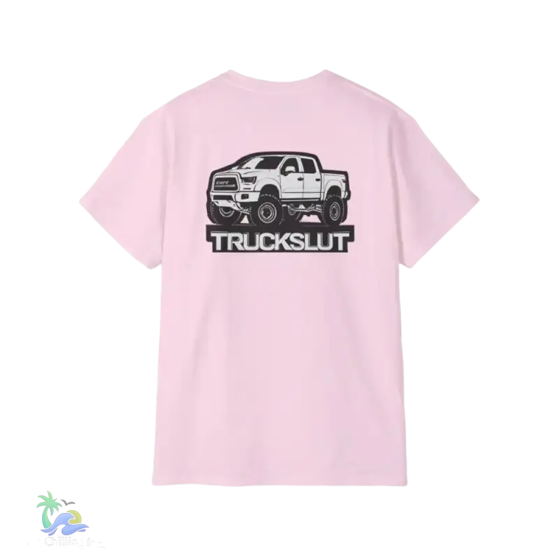 Unisex Truck Sl** humorous tee - Light Pink / S - T-Shirt