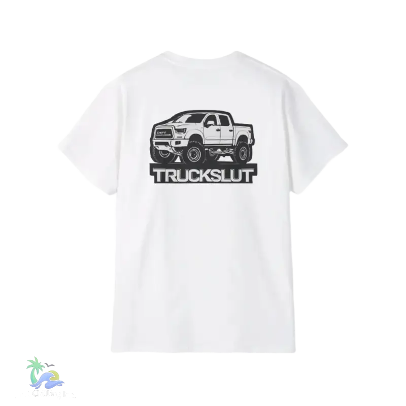 Unisex Truck Sl** humorous tee - White / S - T-Shirt