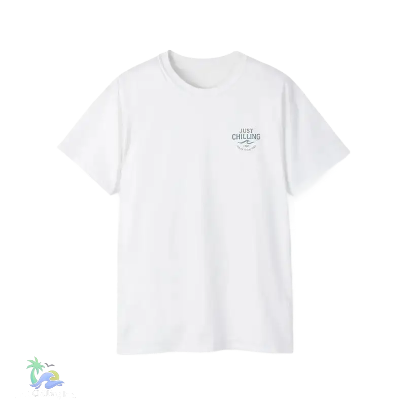Unisex Ultra Cotton Tee a girl and her dog just chilling - White / S - T-Shirt
