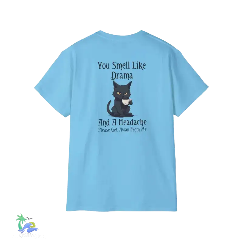 Unisex Ultra Cotton Tee you smell like drama - Sky / S - T-Shirt