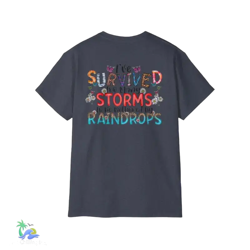 Unisex Ultra Cotton Tee Ive survived - Heather Navy / XL - T-Shirt