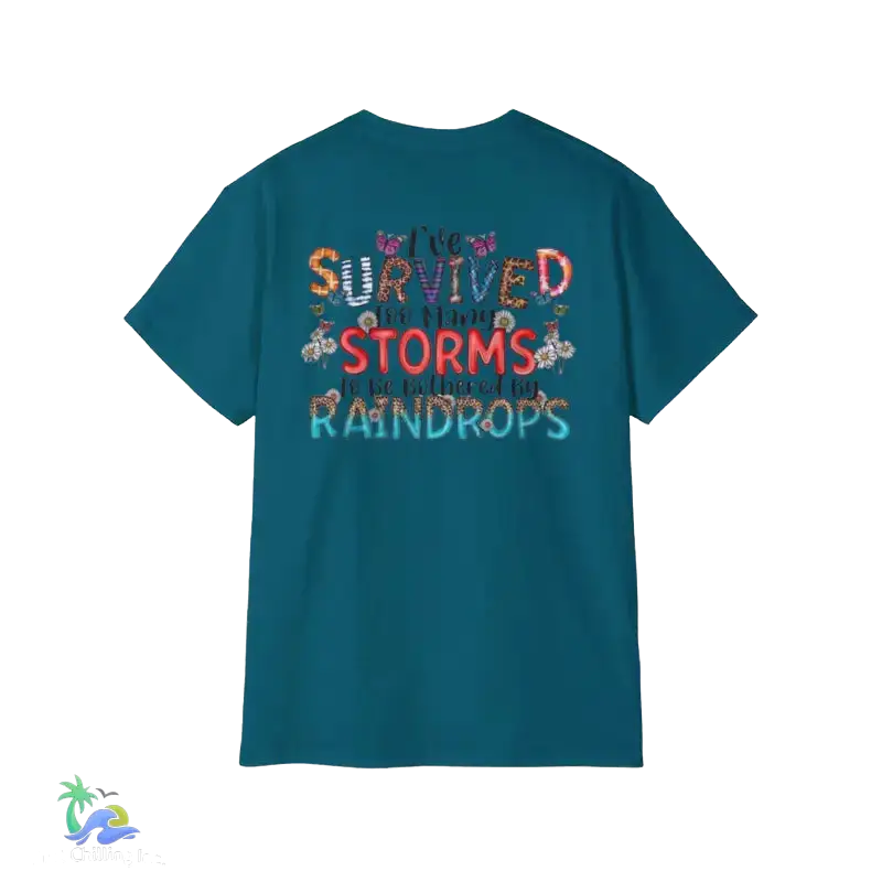 Unisex Ultra Cotton Tee Ive survived - Galapagos Blue / S - T-Shirt
