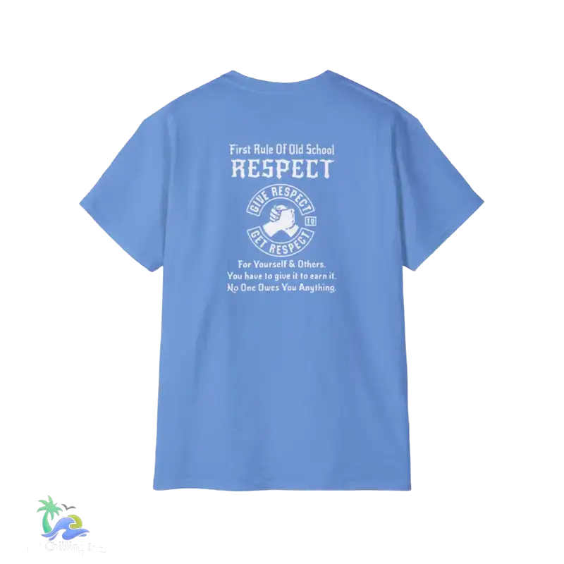 Unisex Ultra Cotton Tee Respect tee - Carolina Blue / S - T-Shirt