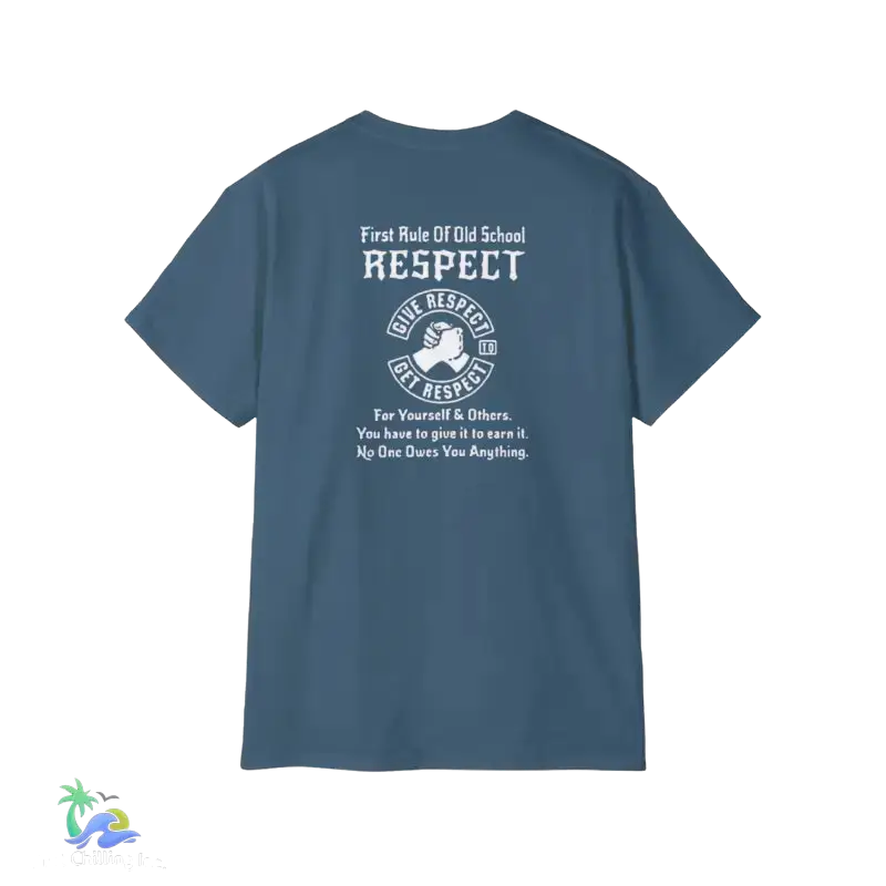 Unisex Ultra Cotton Tee Respect tee - Indigo Blue / S - T-Shirt