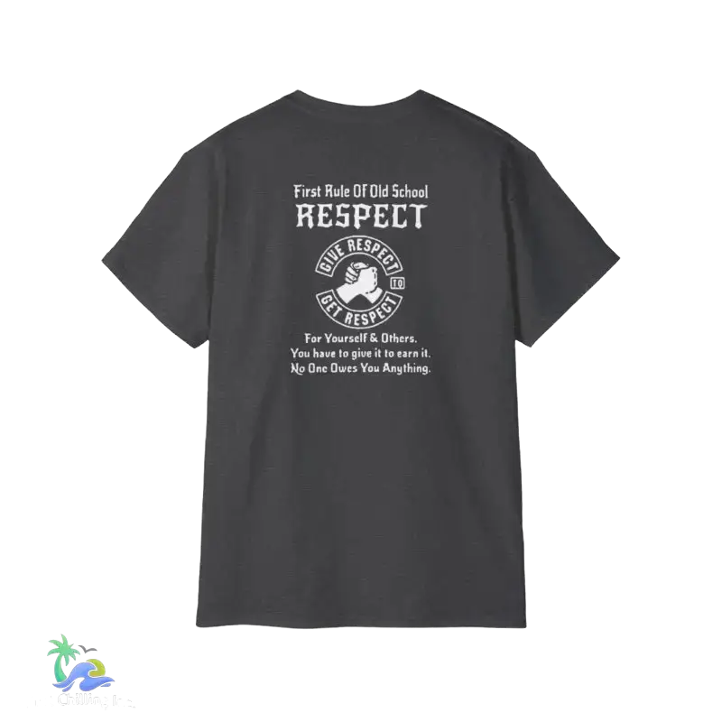 Unisex Ultra Cotton Tee Respect tee - Dark Heather / S - T-Shirt