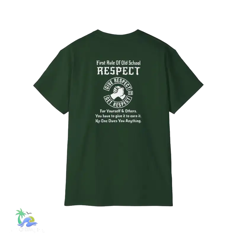 Unisex Ultra Cotton Tee Respect tee - Forest Green / S - T-Shirt