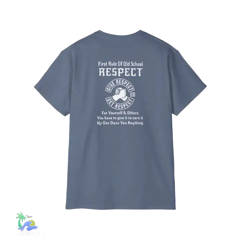 Unisex Ultra Cotton Tee Respect tee - Heather Indigo / S - T-Shirt