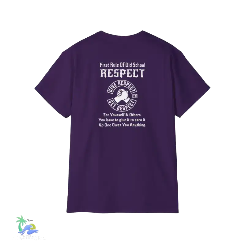 Unisex Ultra Cotton Tee Respect tee - Purple / S - T-Shirt