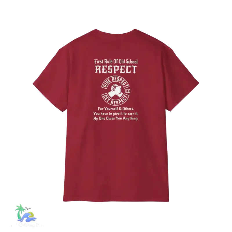 Unisex Ultra Cotton Tee Respect tee - Antique Cherry Red / S - T-Shirt