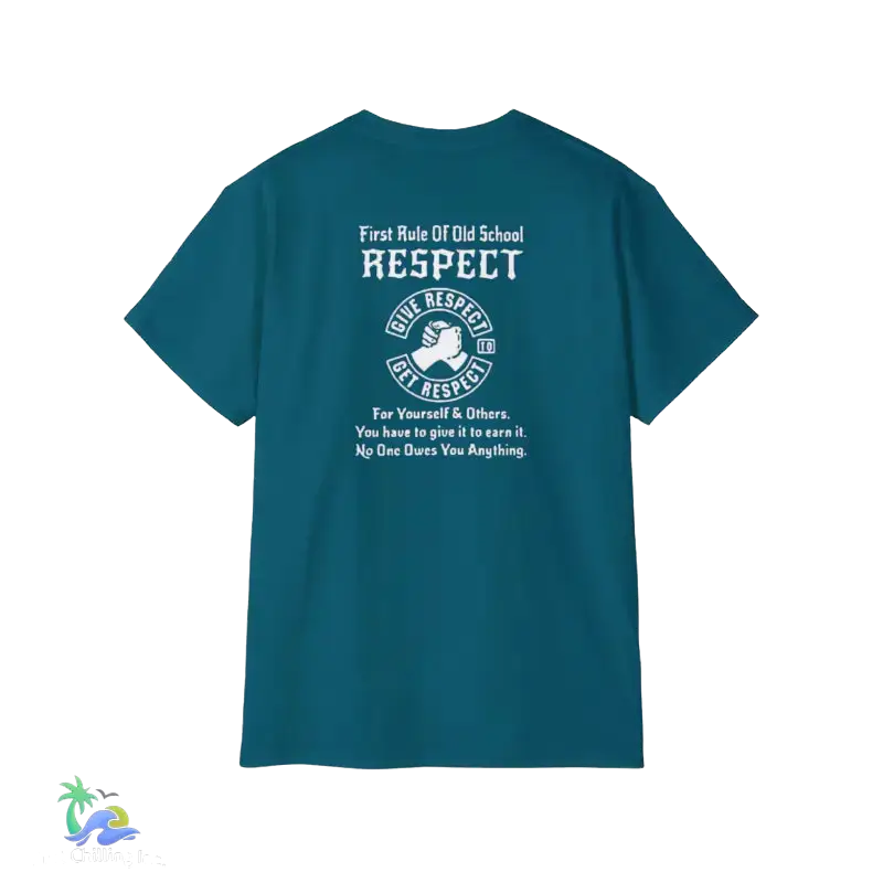 Unisex Ultra Cotton Tee Respect tee - Galapagos Blue / S - T-Shirt