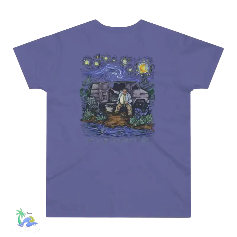 Single Jersey Men’s T-shirt Van Gogh Van life Tshirt - Millennial Lilac / XS - T-Shirt