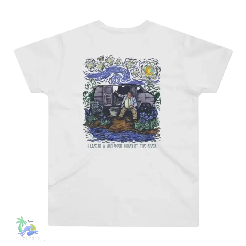 Single Jersey Men’s T-shirt Van Gogh Van life Tshirt - White / XS - T-Shirt