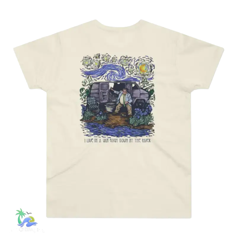 Single Jersey Men’s T-shirt Van Gogh Van life Tshirt - Natural / XS - T-Shirt