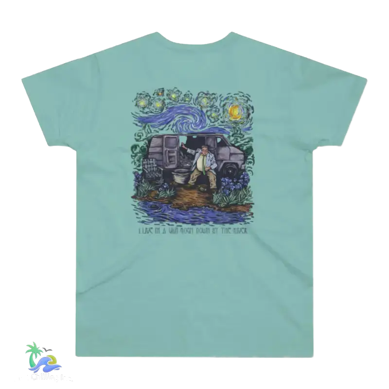 Single Jersey Men’s T-shirt Van Gogh Van life Tshirt - Millennial Mint / S - T-Shirt