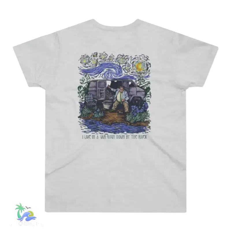 Single Jersey Men’s T-shirt Van Gogh Van life Tshirt - Ash / S - T-Shirt