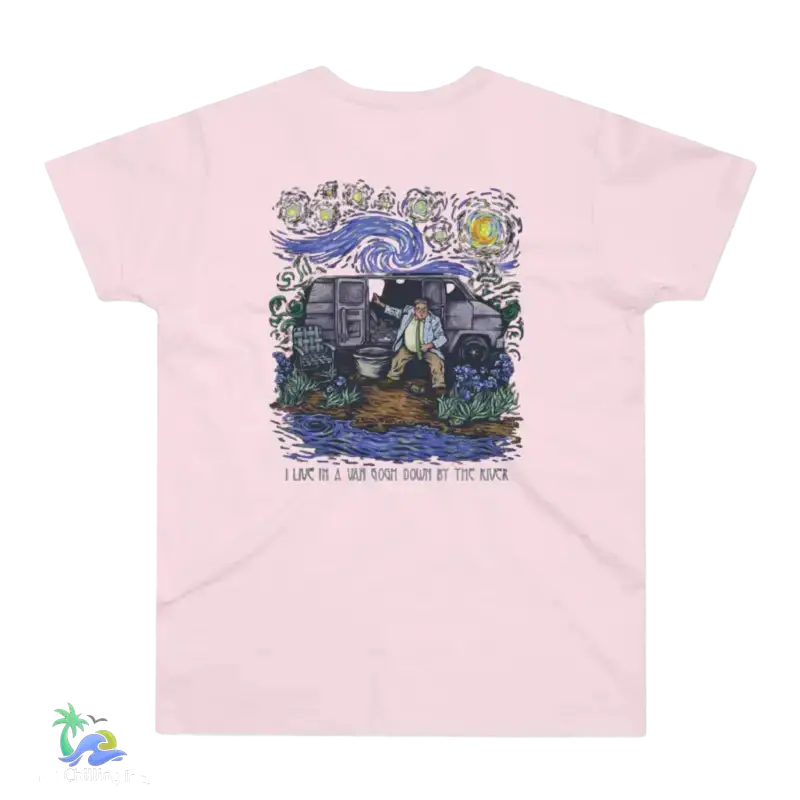 Single Jersey Men’s T-shirt Van Gogh Van life Tshirt - Orchid Pink / S - T-Shirt