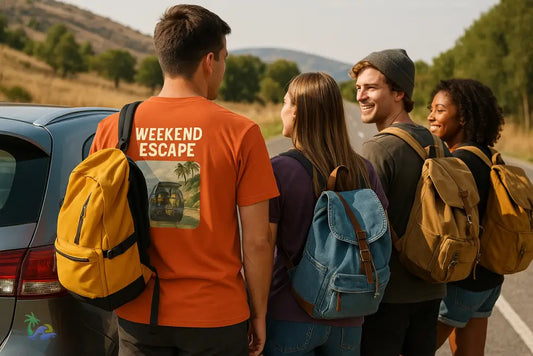 Weekend Escape Unisex Heavy Cotton Tee | Perfect for Road Trips Summer Parties Casual Outings Adventurers Vacation