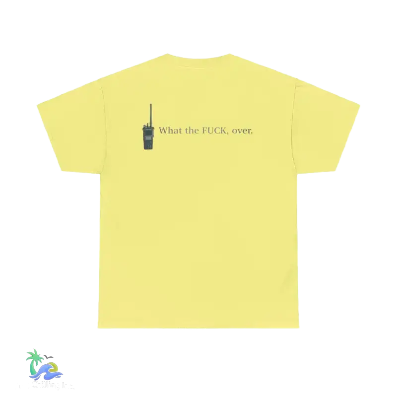Unisex Heavy Cotton Tee what the ? - Cornsilk / S - T-Shirt
