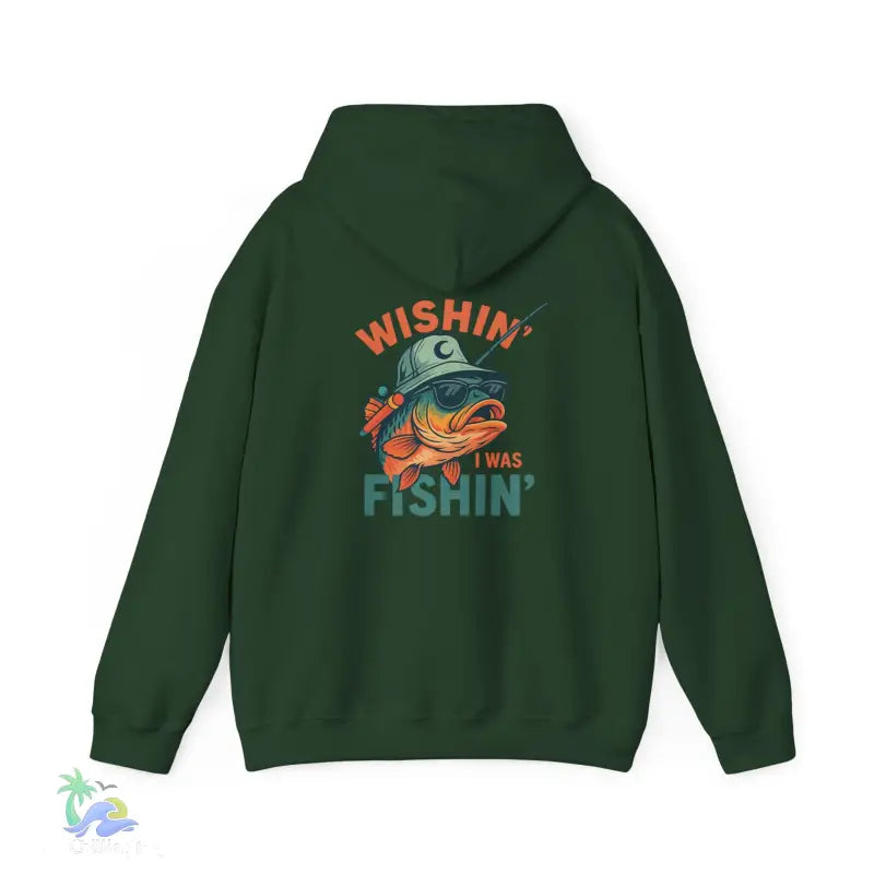Wishing I Was Fishing Hoodie - Hoodie