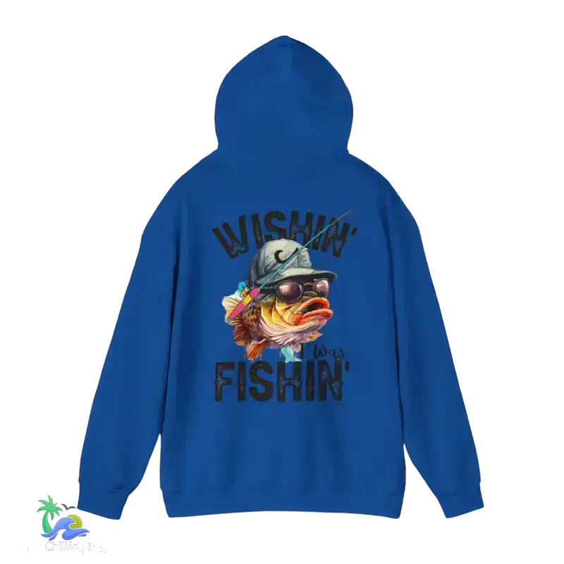 Wishing I Was Fishing Hoodie - Hoodie