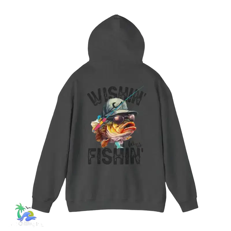 Wishing I Was Fishing Hoodie - Hoodie