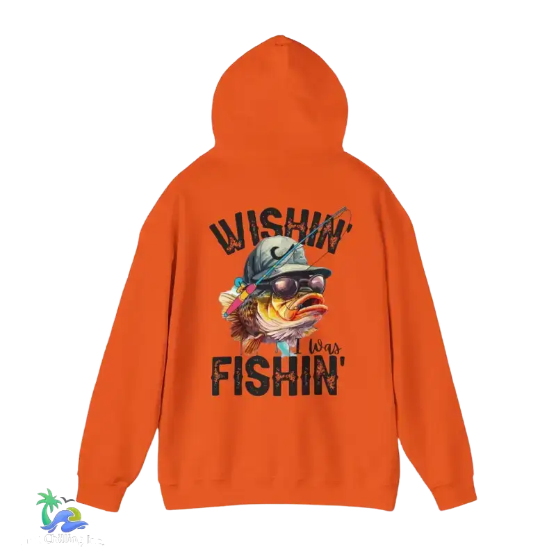 Wishing I Was Fishing Hoodie - Hoodie