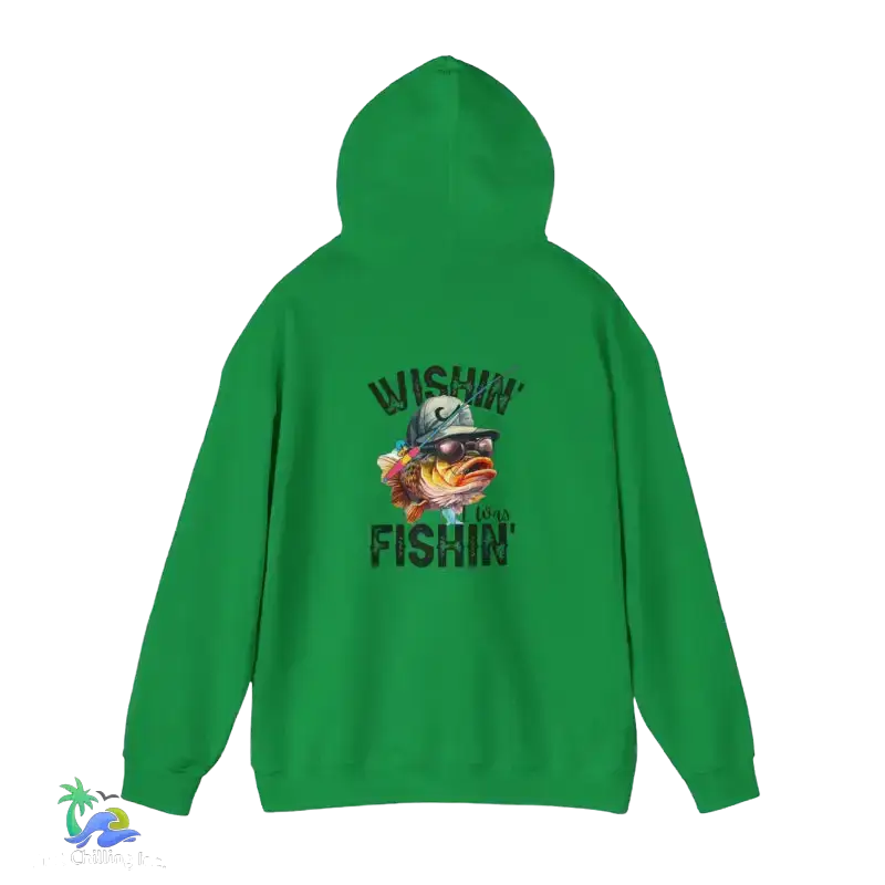 Wishing I Was Fishing Hoodie - Hoodie