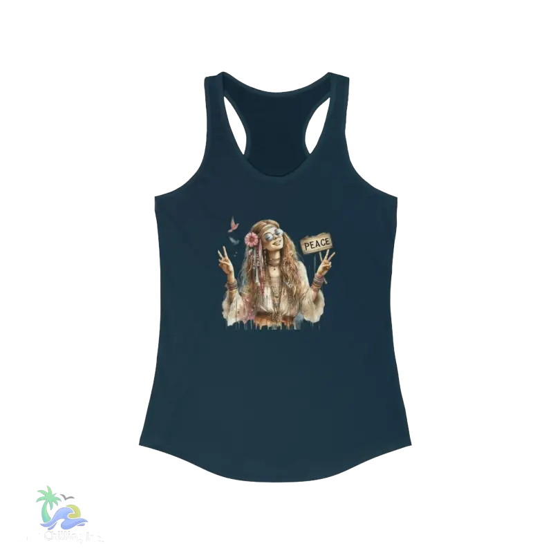 Women's Hippie Tank Top – Bohemian Graphic Tank for Relaxed and Stylish Vibes - Just Chilling Inc.Just Chilling Inc.