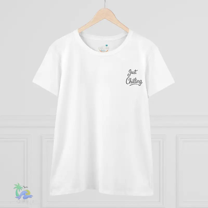 Women’s Inspirational Cotton Tee - Just Chilling & John 3:16 Design - T-Shirt