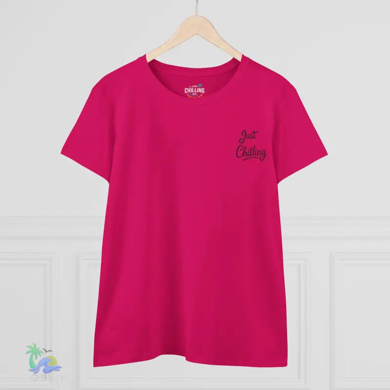 Women’s Inspirational Cotton Tee - Just Chilling & John 3:16 Design - T-Shirt