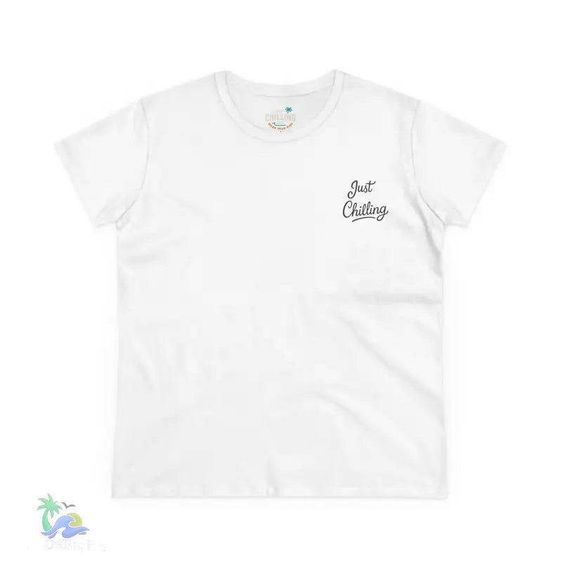 Women’s Inspirational Cotton Tee - Just Chilling & John 3:16 Design - T-Shirt