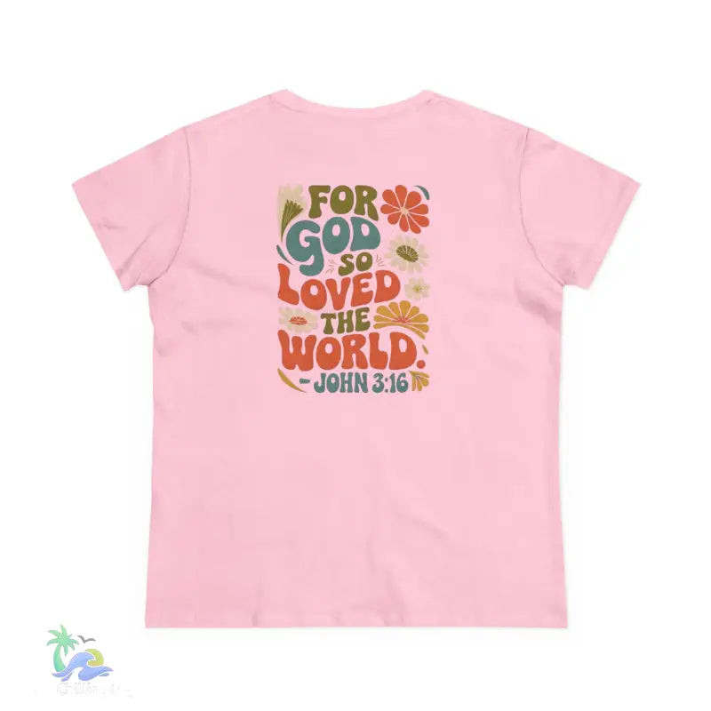 Women’s Inspirational Cotton Tee - Just Chilling & John 3:16 Design - T-Shirt