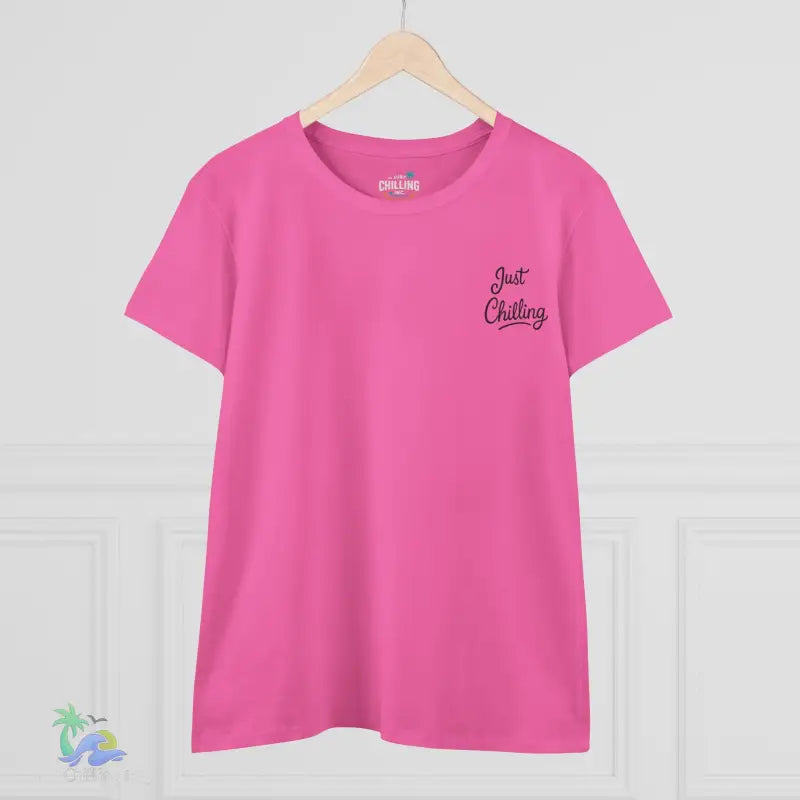 Women’s Inspirational Cotton Tee - Just Chilling & John 3:16 Design - T-Shirt