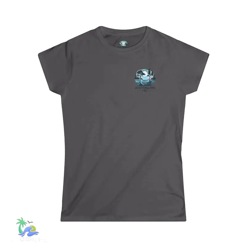 Women’s Softstyle Tee Just chilling by the lake in a hammock - T-Shirt